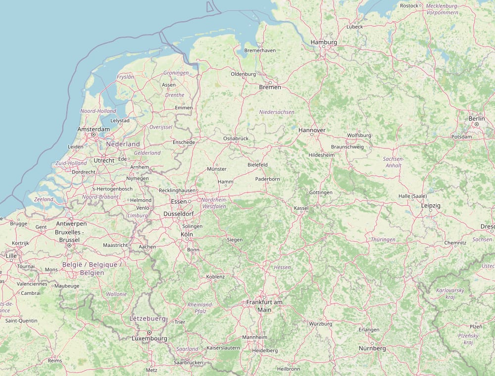 Karte der erfassten Trafotürme in Deutschland